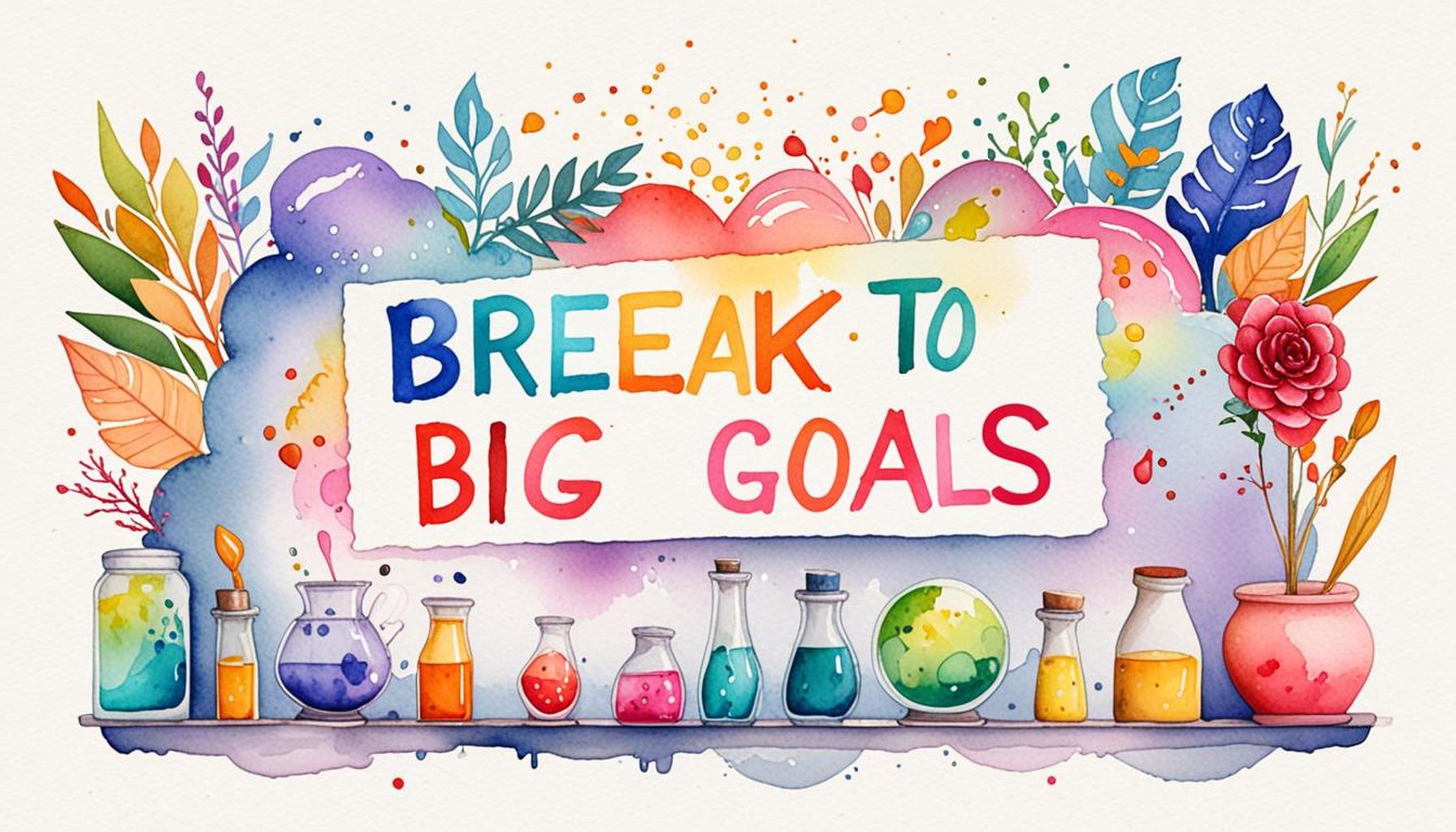 How to Break Down Big Goals into Smaller Achievable Steps