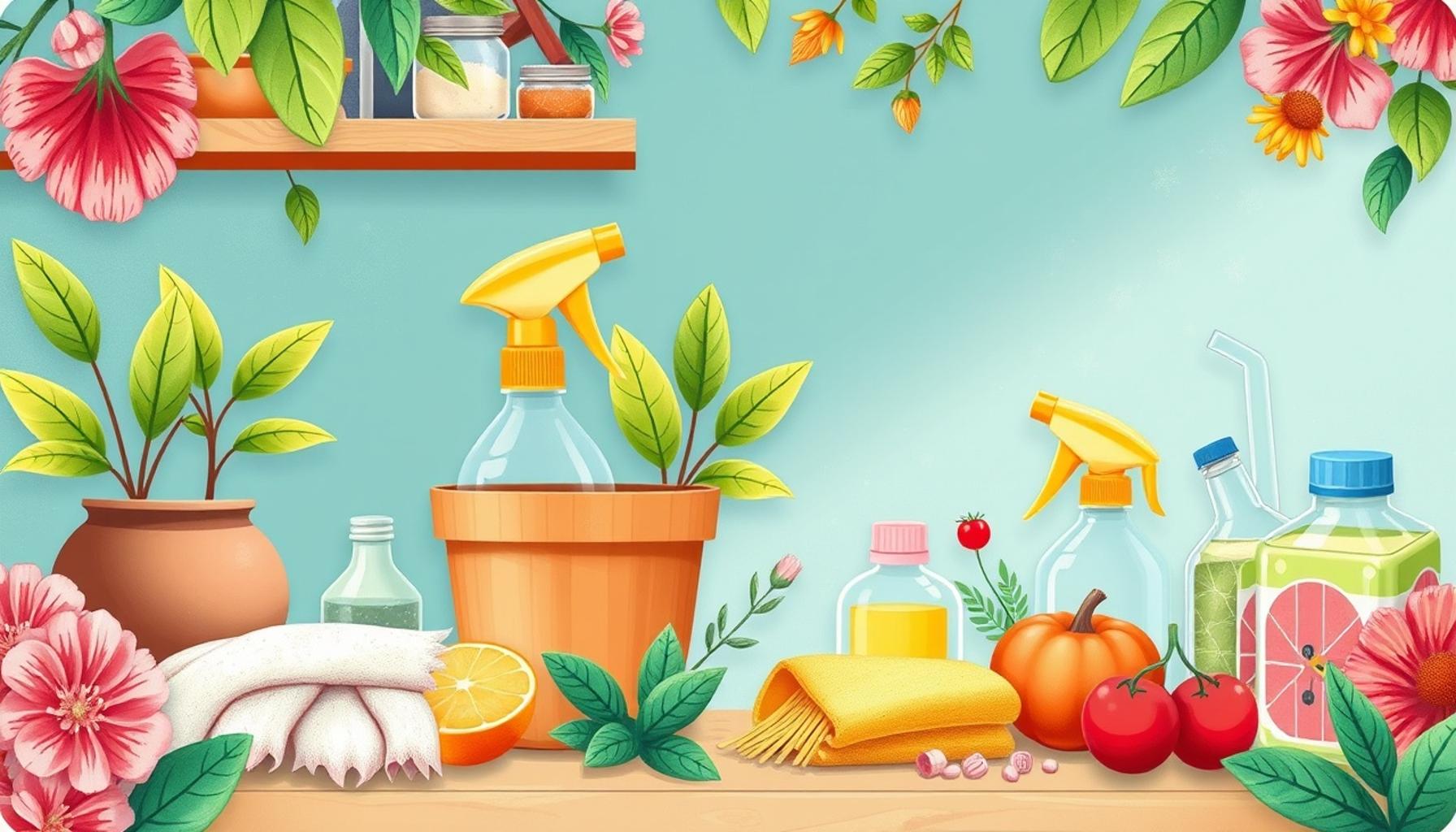Using natural products for sustainable home cleaning