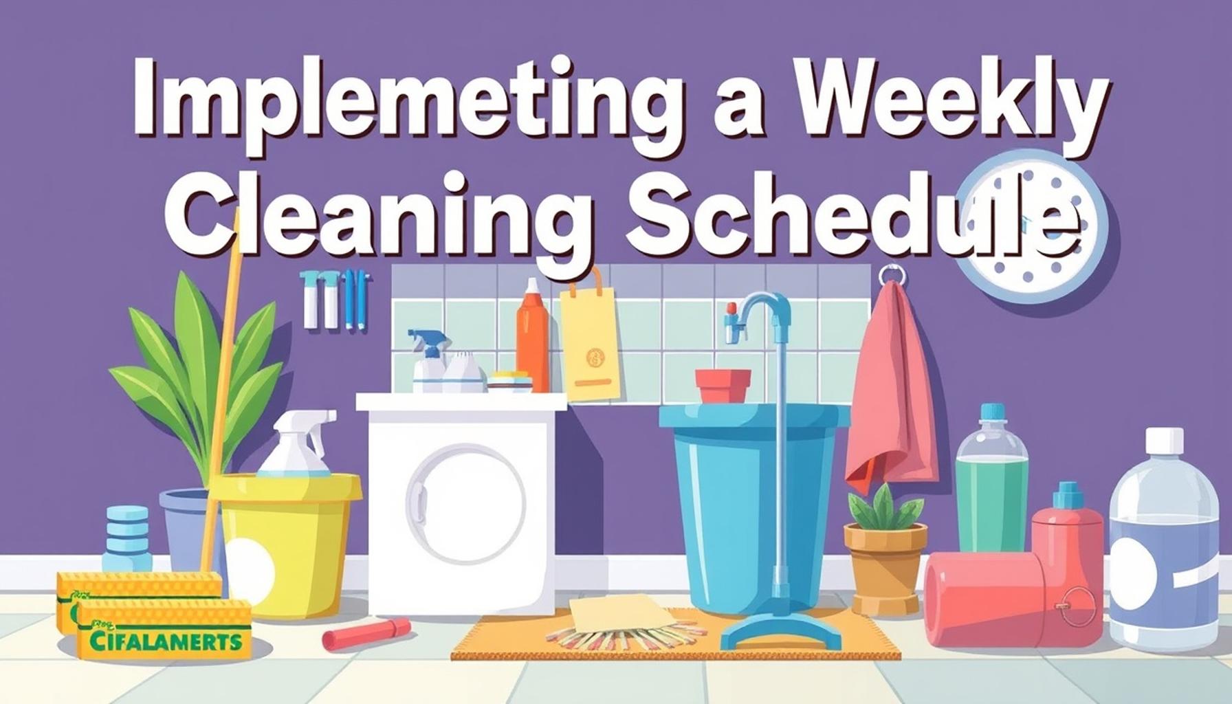 Implementing a Weekly Cleaning Schedule: Maximizing Time and Efficiency